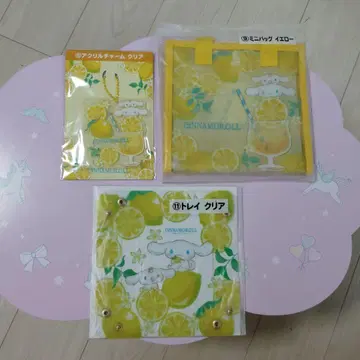 시나모롤 아크릴 참 & 미니 백 & 트레이