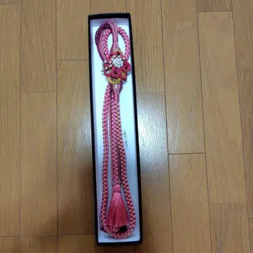성인식 오비 고정 띠, 허리띠, 꽃, 펄 핑크