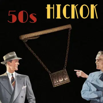 빈티지 넥타이 핑 hickok 미국 골드 아르데코 50s