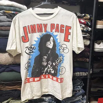 90s 레어 LED ZEPPELIN JIMMY PAGE 티셔츠 L