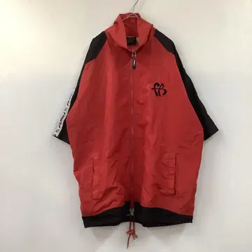FUBU 후부 반팔 나일론 자켓 풀 집업 드로 코드 겉옷