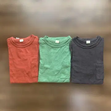 WAREHOUSE & CO. 4601 포켓 T 3장 세트 사이즈 M