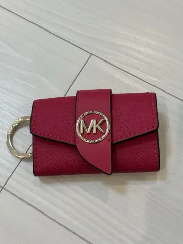 핑크 합성 피혁 키 케이스 MK