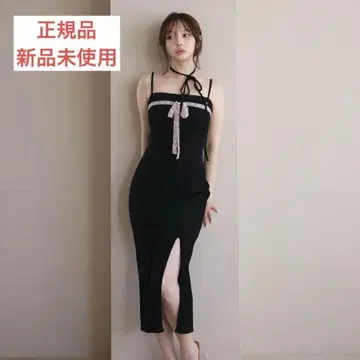 andmary Della ribbon dress 미사용 새상품 정품 블랙
