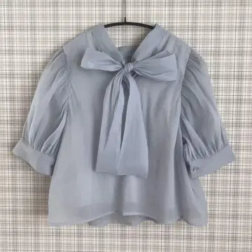 dazzlin 다즐린 시어 리본 블라우스