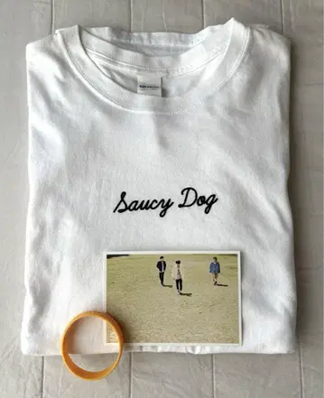Saucy dog 롱 T + 러버 밴드 세트