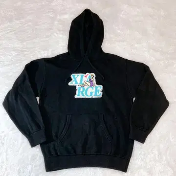 X LARGE 니트 후드티 블랙 사이즈 L