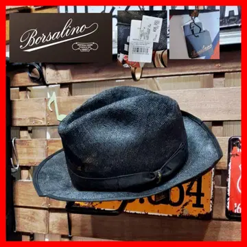 새상품 Borsalino 볼사리노 접기 중절모 파나마 모자 58