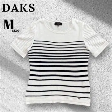 DAKS 닥스 반팔 티셔츠 보더 코튼 M