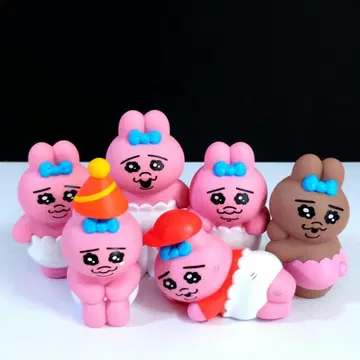 빤쮸토끼 소프트 비닐 피규어 [6개 세트]