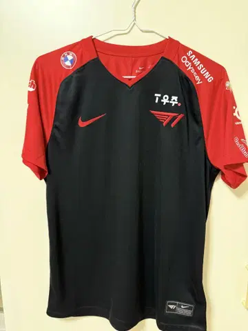 2022 T1 UNIFORM FAKER 선수 저리 블랙/레드