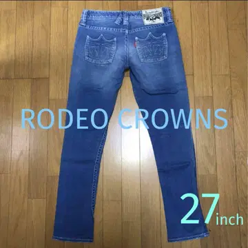 RODEO CROWNS 여성용 데님 팬츠 27인치