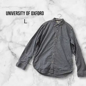 University of Oxford 체크 무늬 셔츠 L 사이즈