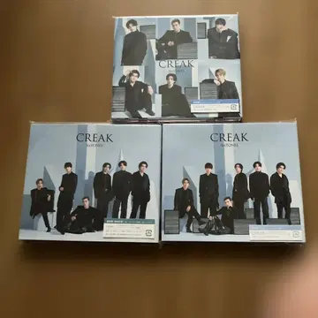 CREAK SixTONES 3장 세트 초회 한정판 A, B, 일반ver