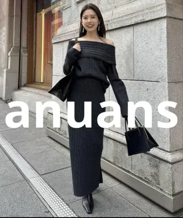 거의 미사용 anuans 셋업 MEDIUM 그레이 여성용