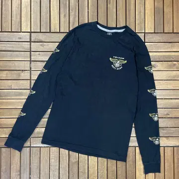 VOLCOM ANTI HERO 콜라보 크루넥 긴팔 티셔츠 롱T