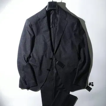 새상품 TAGLIATORE 멜란지 체크 딸리아또레 수트 50