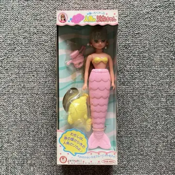 데드스탁 쇼와 레트로 구 타카라 바다색 헤어의 인어 리카짱