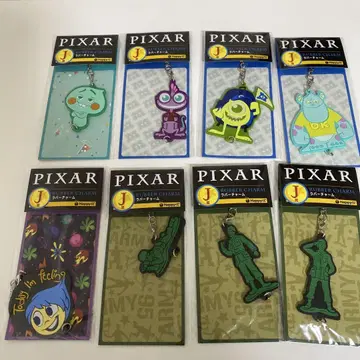 픽사 캐릭터 러버 키링 8개 세트
