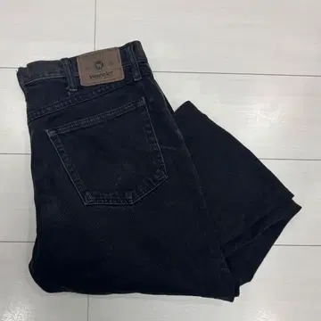 Wrangler 블랙 스트레이트 데님