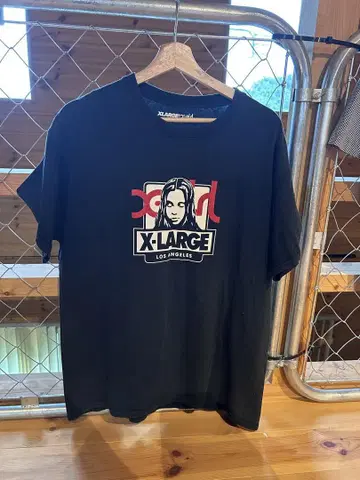 X-LARGE x girl 블랙 티셔츠 L 사이즈