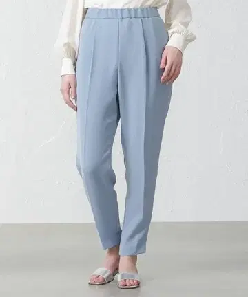 EPOCA THE SHOP 릴랙스 컬러 팬츠 색스 블루 이지