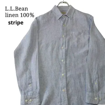 [린넨 100%] L.L.Bean 엘엘빈 스트라이프 셔츠
