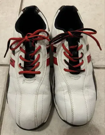 Kissmark 골프화 화이트/레드 25cm