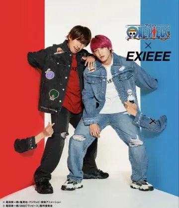 원피스 EXIEEE 와펜 오버 데님 자켓 L 사이즈