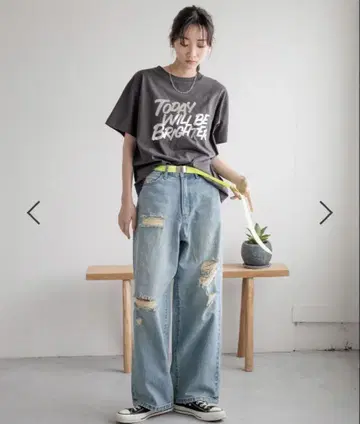 LOWRYS FARM CONE 와이드 스트레이트 팬츠