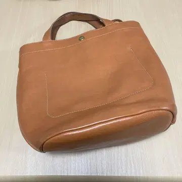 일비종떼 브라운 가죽 토트백