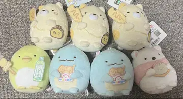 스미코구라시 타피오카 편의점 공 체인 봉제 인형 7개 묶음 판매