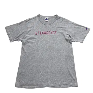 90s 00s 챔피온 티셔츠 마블링 그레이 빨간색 ST.LAWRENCE