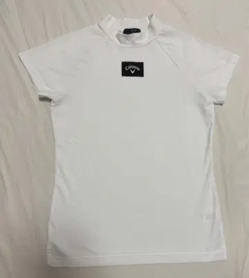 캘러웨이 골프 모크넥 셔츠 반팔 화이트 여성용 M 사이즈