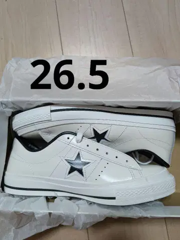CONVERSE ONE STAR J 화이트/블랙 26.5cm