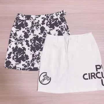 PW CIRCULUS 스커트 큐롯 2장 세트 골프 여성용