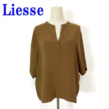리예스 블라우스 브라운 폴리에스테르 100% M 정도 C3699