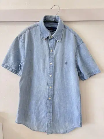 Ralph Lauren 슬림 핏 데님 셔츠