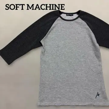 SOFT MACHINE 와플 소재 7부 소매 래글런 티셔츠 L