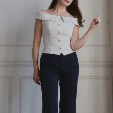her lip to/오프숄더 블라우스/사이즈 S