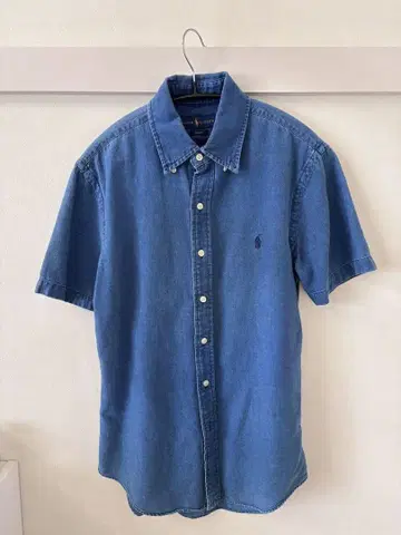 Ralph Lauren 슬림 핏 데님 셔츠