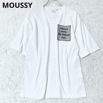 마우지 반팔 티셔츠 상의 티셔츠 영문 캐주얼 봄 여름