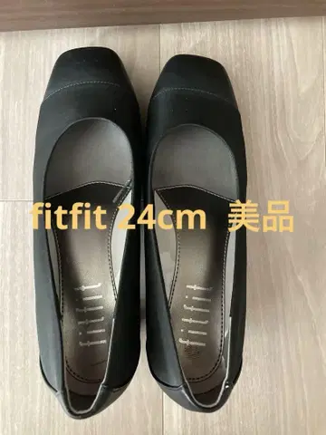 fitfit 블랙 펌프스 24cm