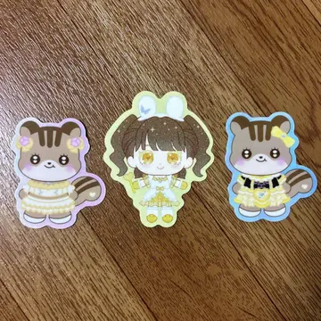 큐루린을 해보세요 시마무라 기요코 스티커 큐루린 프렌즈 도부 동물공원