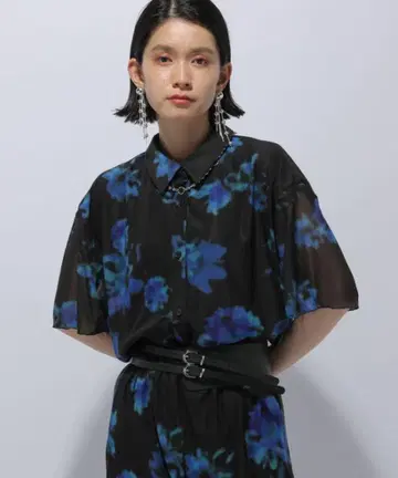 HARE 시어 레이어드 셔츠 반팔