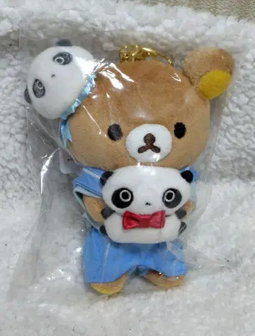 산엑스 90주년 리락쿠마 타레판다 봉제 인형 키링