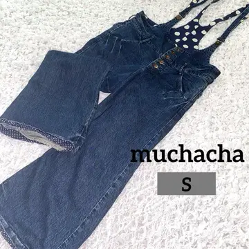 muchacha (무차차) S 서스펜더 데님 살로펫/오버롤 1