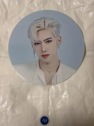 ZEROBASONE 부채 RICKY 2023 팬 네이비
