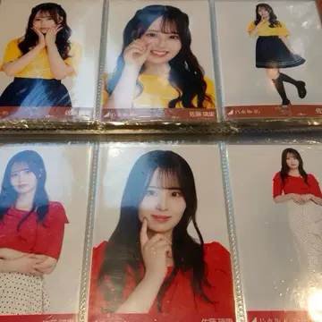 노기자카46 사토 리카 브로마이드 전종 오사카 라이브 T 도트 6종 컴프