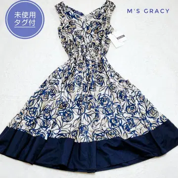 미사용품 택 포함 엠즈 그레이시 원피스 꽃무늬 M'S GRACY